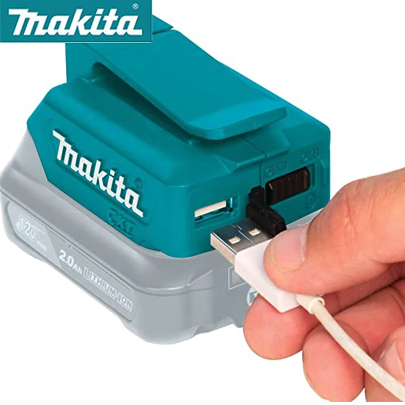 Makita ADP06 Adapter baterii 12V max CXT kompaktowy akumulator litowo-jonowy zasilacz USB Adapter konwertera do MAKITA