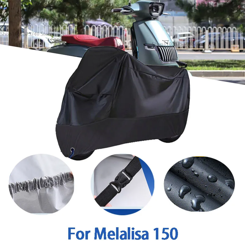 

Motorcycle Full Covers For Melalisa 150(2) Car Outdoors Sun Protection Dust No Ear Thickened Oxford Clothcover Accessories