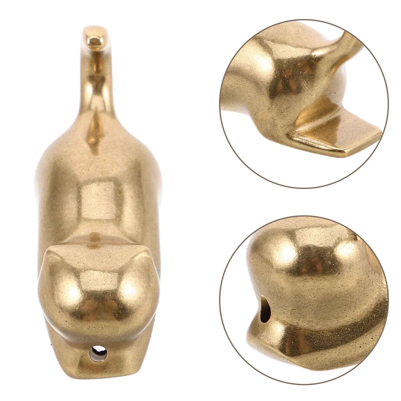 

Cute Cat Stick Brass Desktop Ornament Elegant Burner Stand Holder Home Decoration Craftsmanship Tabletop Base Cat Shaped Brass