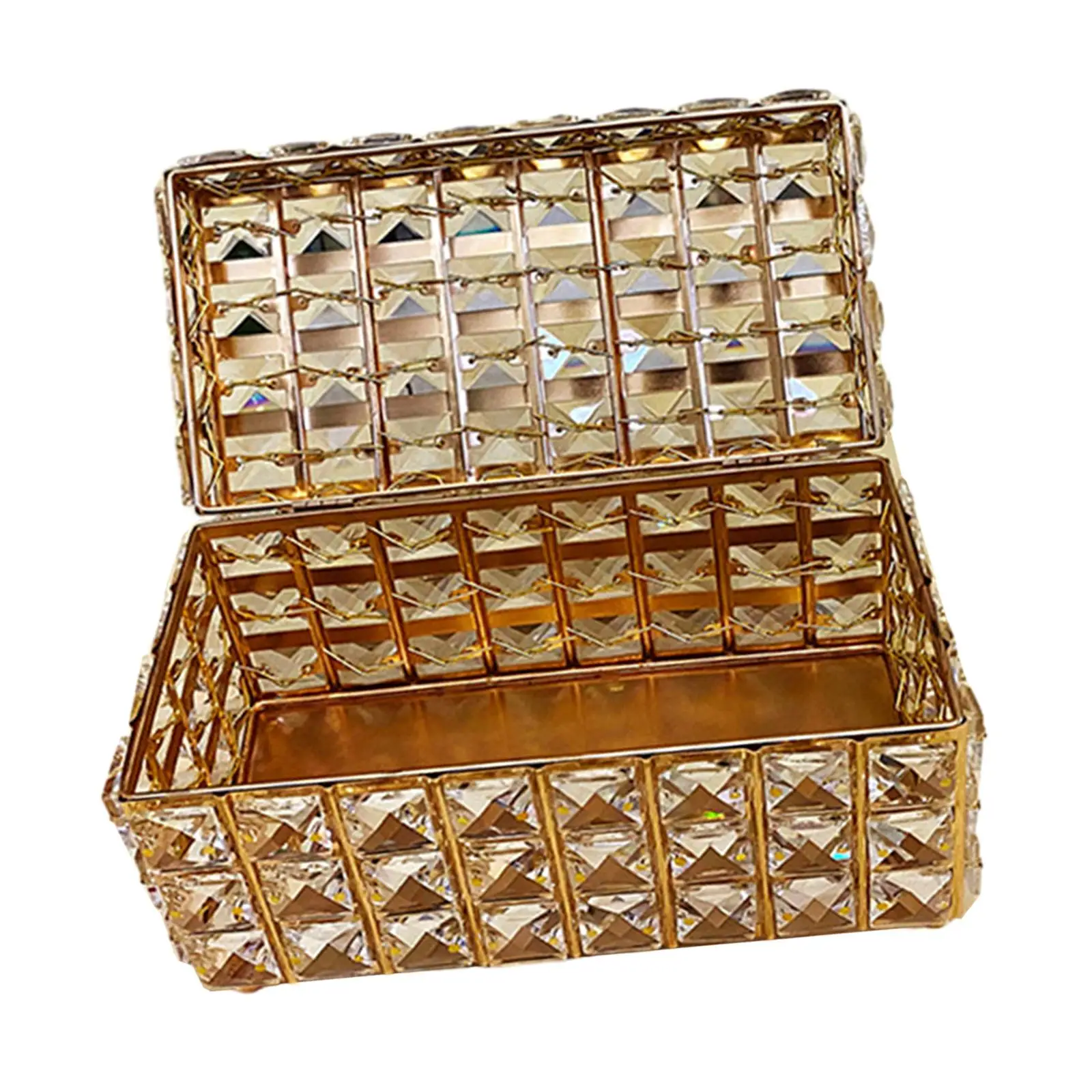 Crystal Jewelry Box Jewelry Container for Bracelets Watches Toiletries