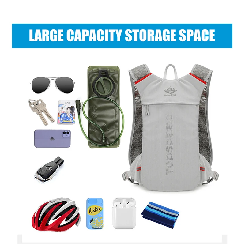 1pcs Running Hydration Vest Pack - Backpack Great for Outdoor Sports of Running Hiking Camping Cycling Skiing