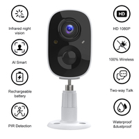 CPVAN HD 1080P IP Camera 2.4G WiFi Wireless Outdoor CCTV Surveillance Camera Waterproof AI Smart Night Vision Video Monitoring