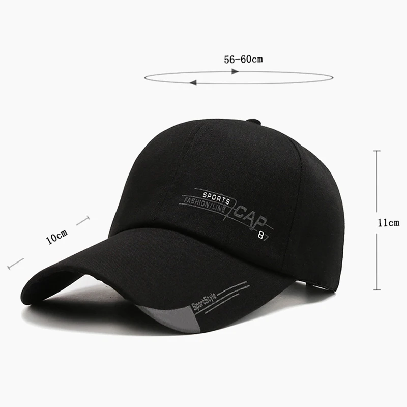 Casquette de Baseball avec Lettres Imprimées pour Homme et Femme, Chapeau de Course Hip Hop, Réglable, à Profil Bas, pour Camionneur de Rue, dehors, Fitness, Nouvelle Mode