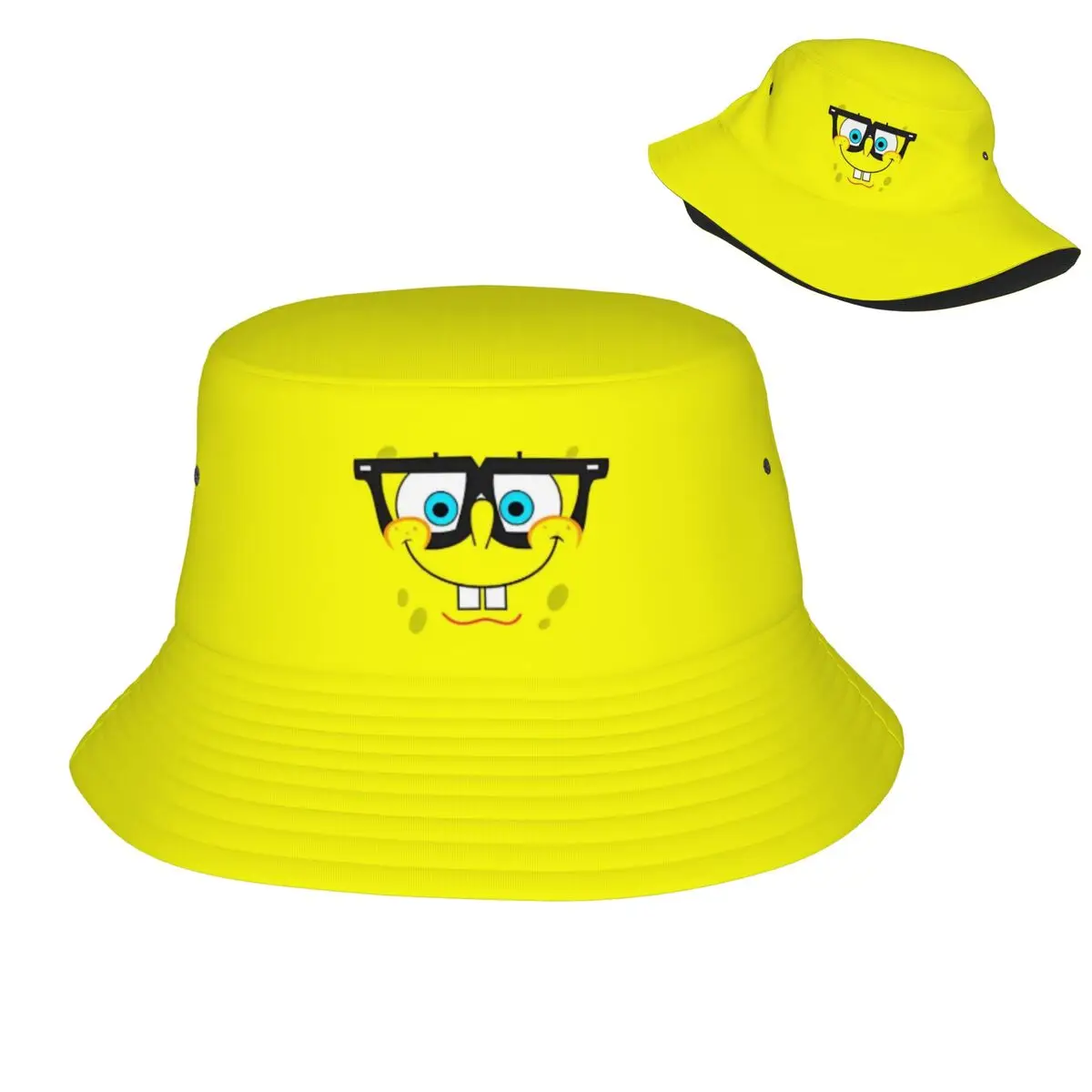 Autumn Panama Caps Spongebobed SquarePants for Men Women Fisherman Cap Beach Cotton Bucket Hat Outdoor Fishing Cap