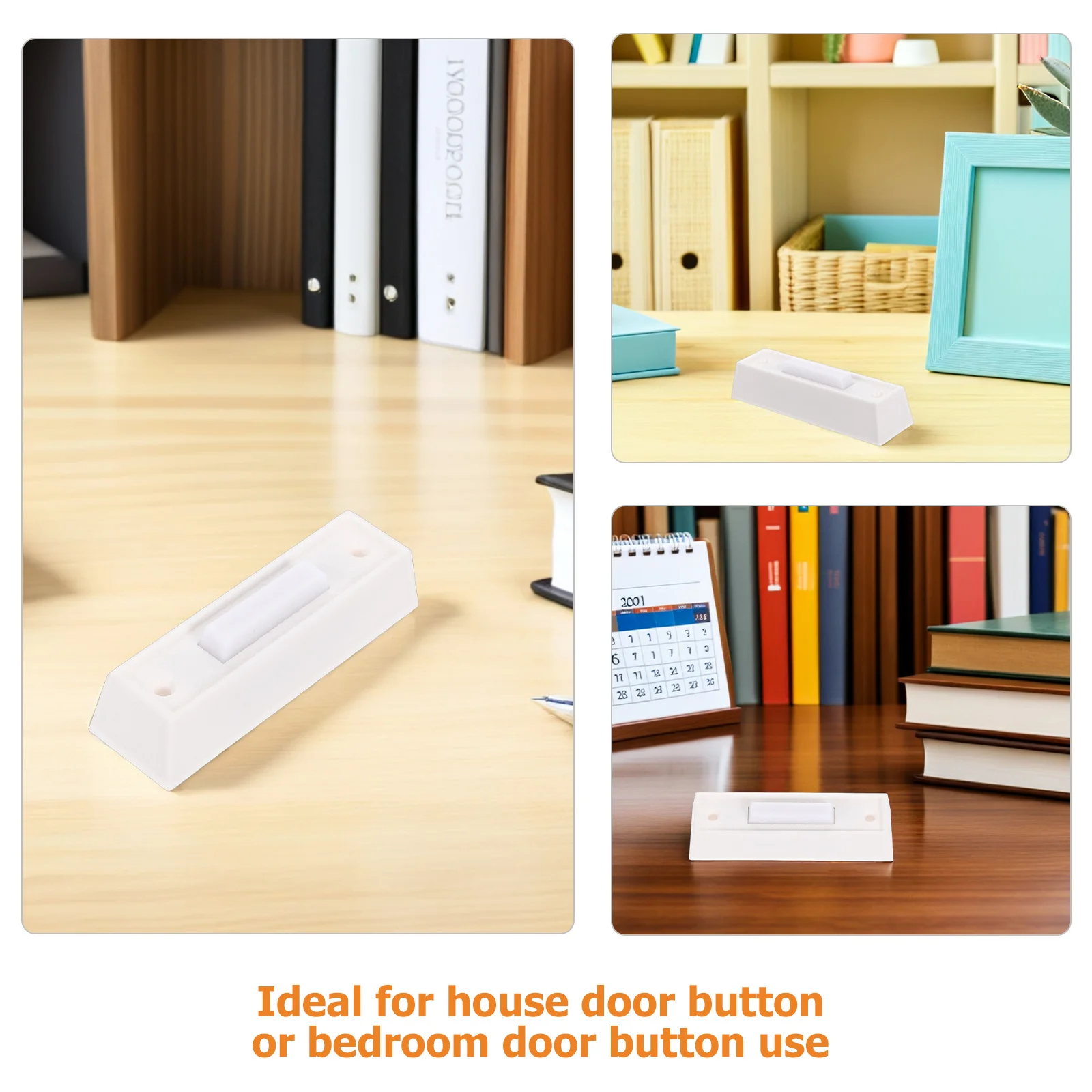 2 قطعة زر جرس الباب خمر تثبيت لوحة الحائط زر الضغط لنظام الباب الحديثة النمط الأوروبي ديكور ترقية #5