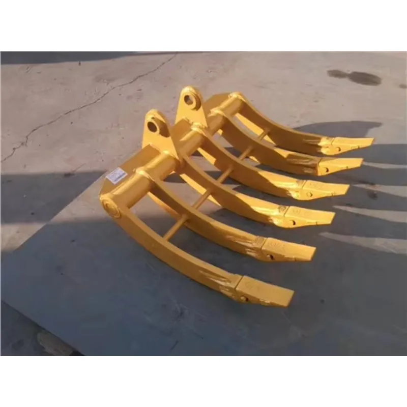 Factory Price Excavator Attachments Tree Root Ripper Earth Breaker Excavators Rake for SK235 1.5M 1.8M Width