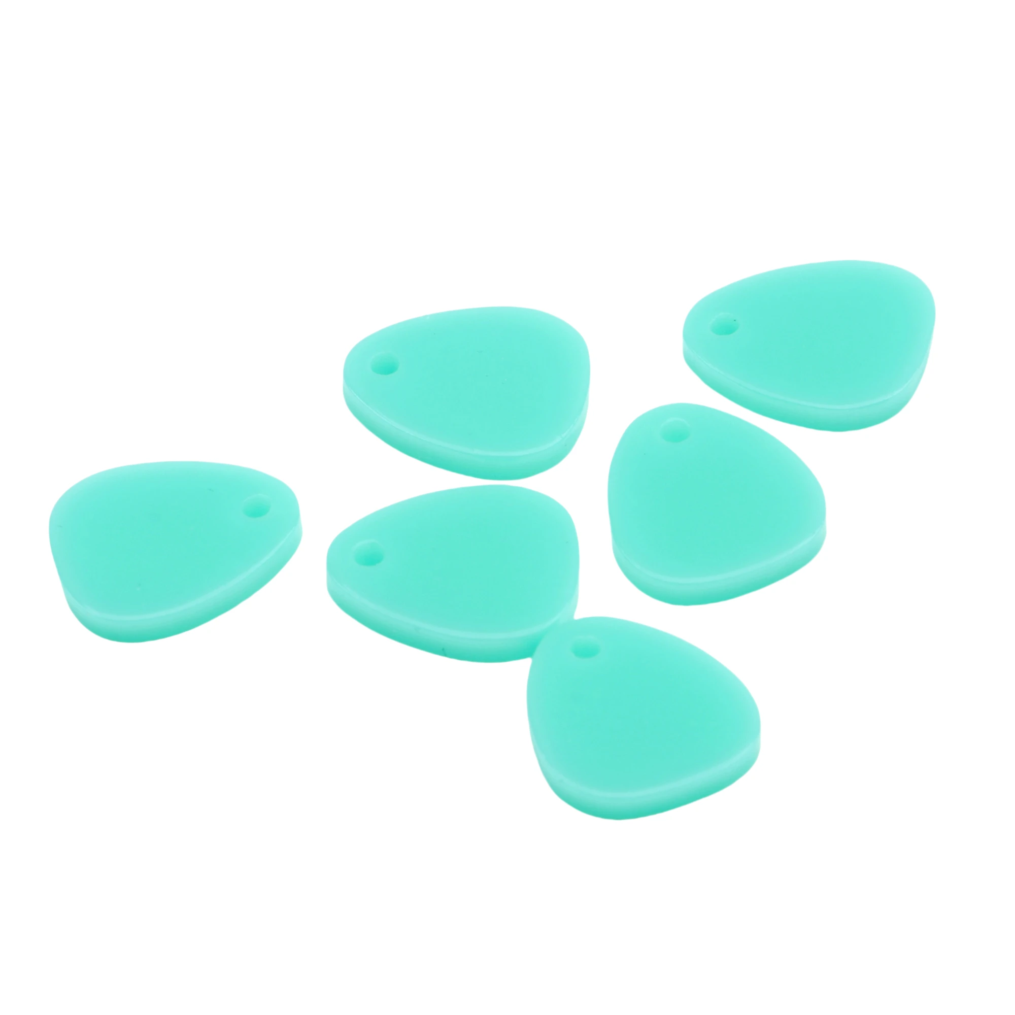 

12PCS Candy Color Acrylic Drop Connectors Teardrop Earring Parts Abstract Pendant,1Holes Earrings Findings,ACE327