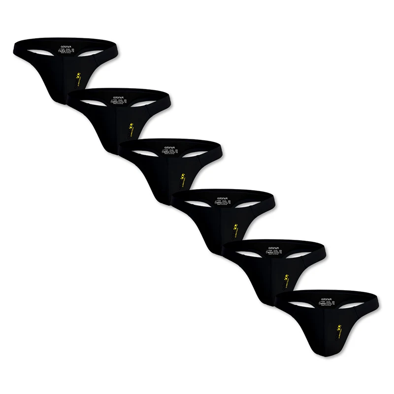 

CMENIN 6 шт. Сексуальные мужские трусы-стринги из хлопка, дышащие, мужские стринги G-стринг, трусы-джокстрапы, мужские бикини-стринги