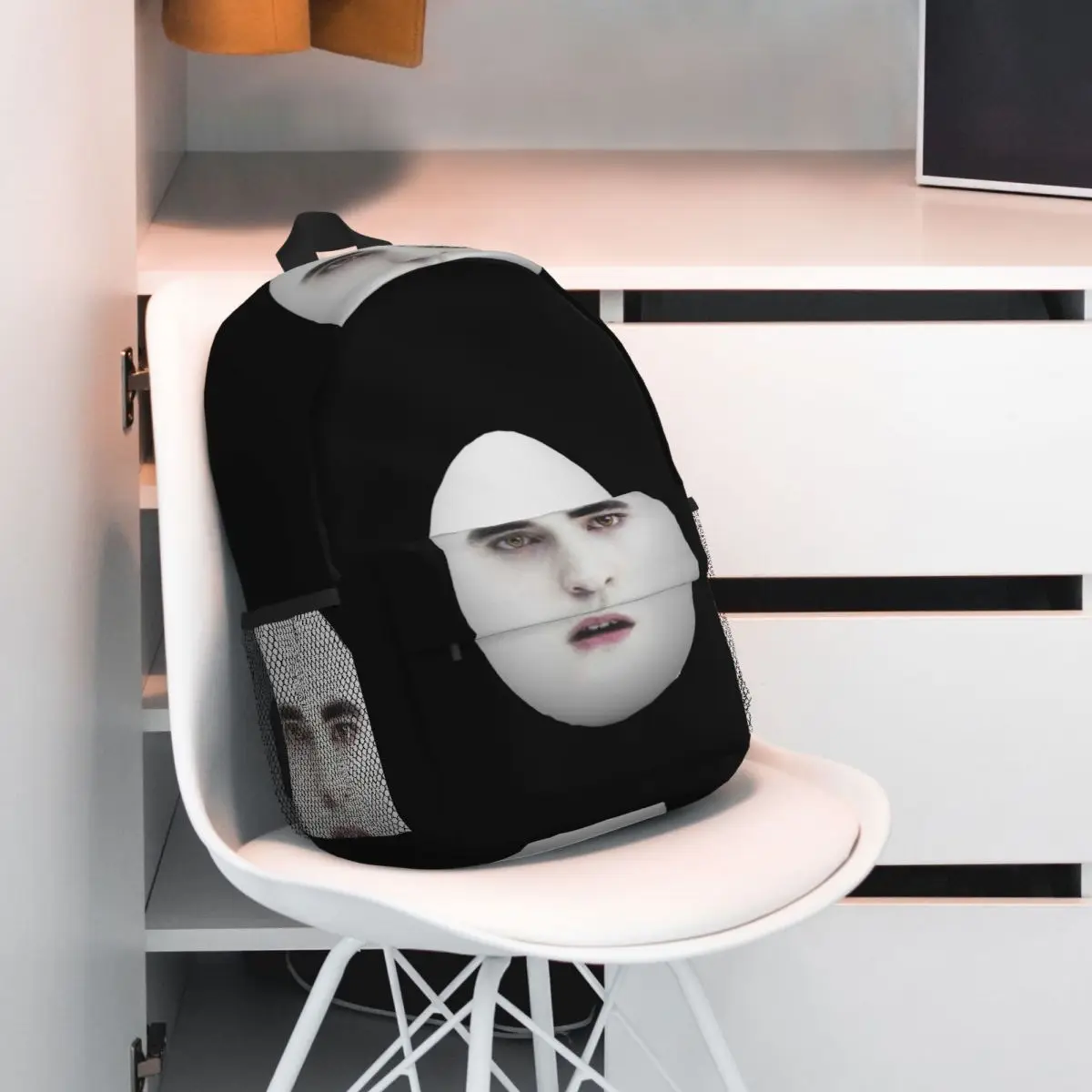 Eggward Funny Edward Cullen Backpack Hot Sale Daypack Large Capacity Boys Girls BookBag Shoulder Bags for Men Women School Bag