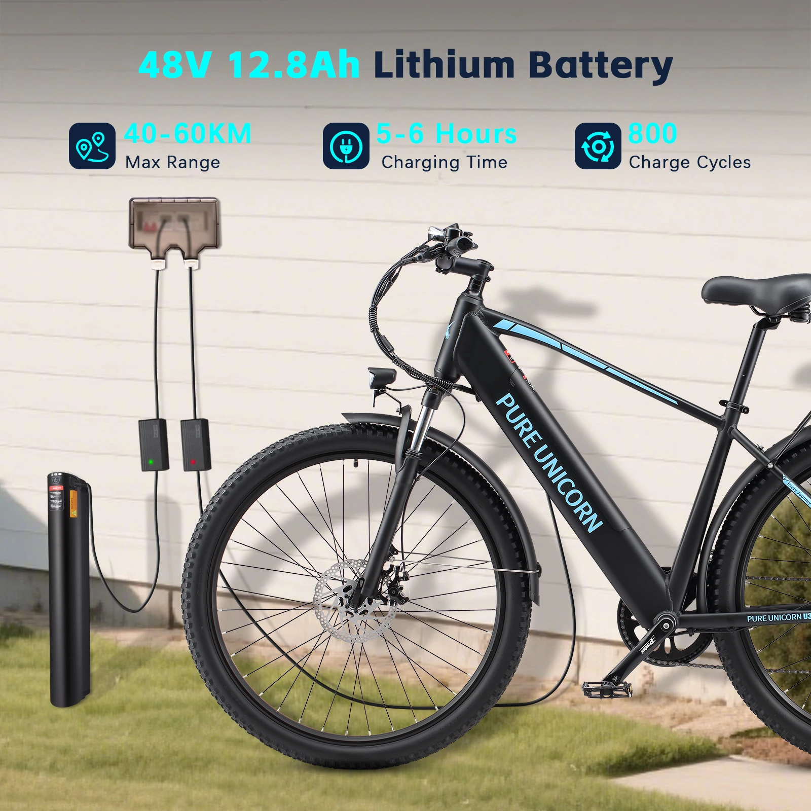 PURE UNICORN U3 Elektrofahrrad 29 Zoll für Herren 48V 750W Erwachsenen-E-Bikes Kostenloser Versand Elektro-E-Bike Günstige Elektro-Mountainbikes – Detail 4