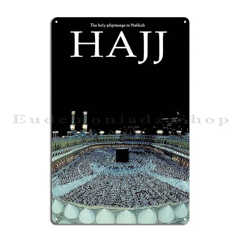 Hajj Vintage Saudi Arabia Makkah Print Metal Plaque Poster Printing Club Cinema Cave Create Tin Sign Poster