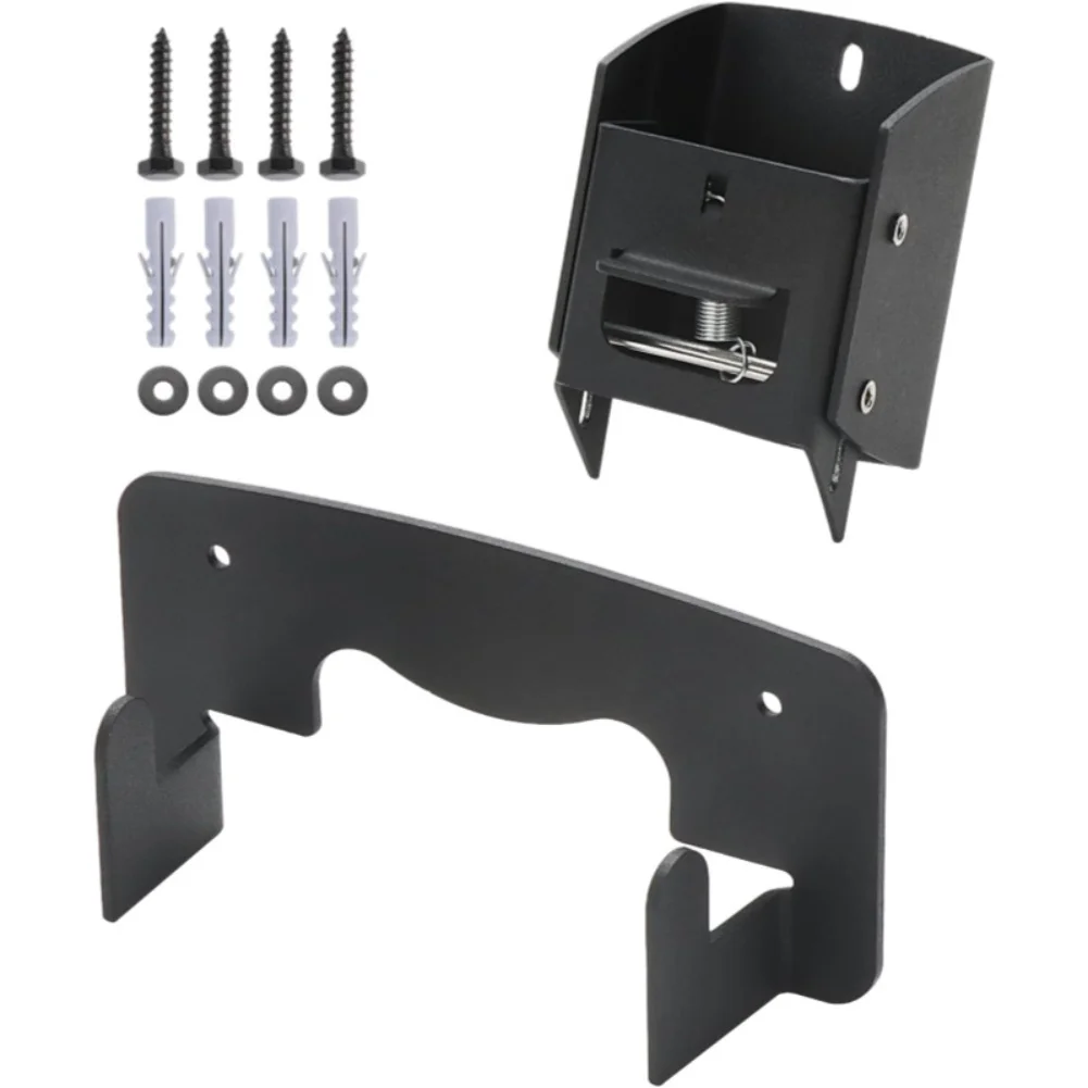 

Кронштейн для тележки усиленной конструкции с пружинным замком безопасности для гаража и сада, экономия места для хранения тележек и лестниц