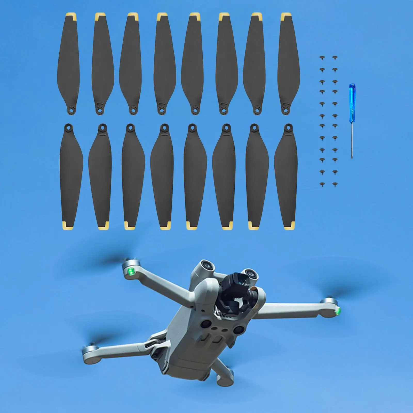 16 Pieces Propellers Paddle Low Noise for DJI Mini 3 Pro Accessories