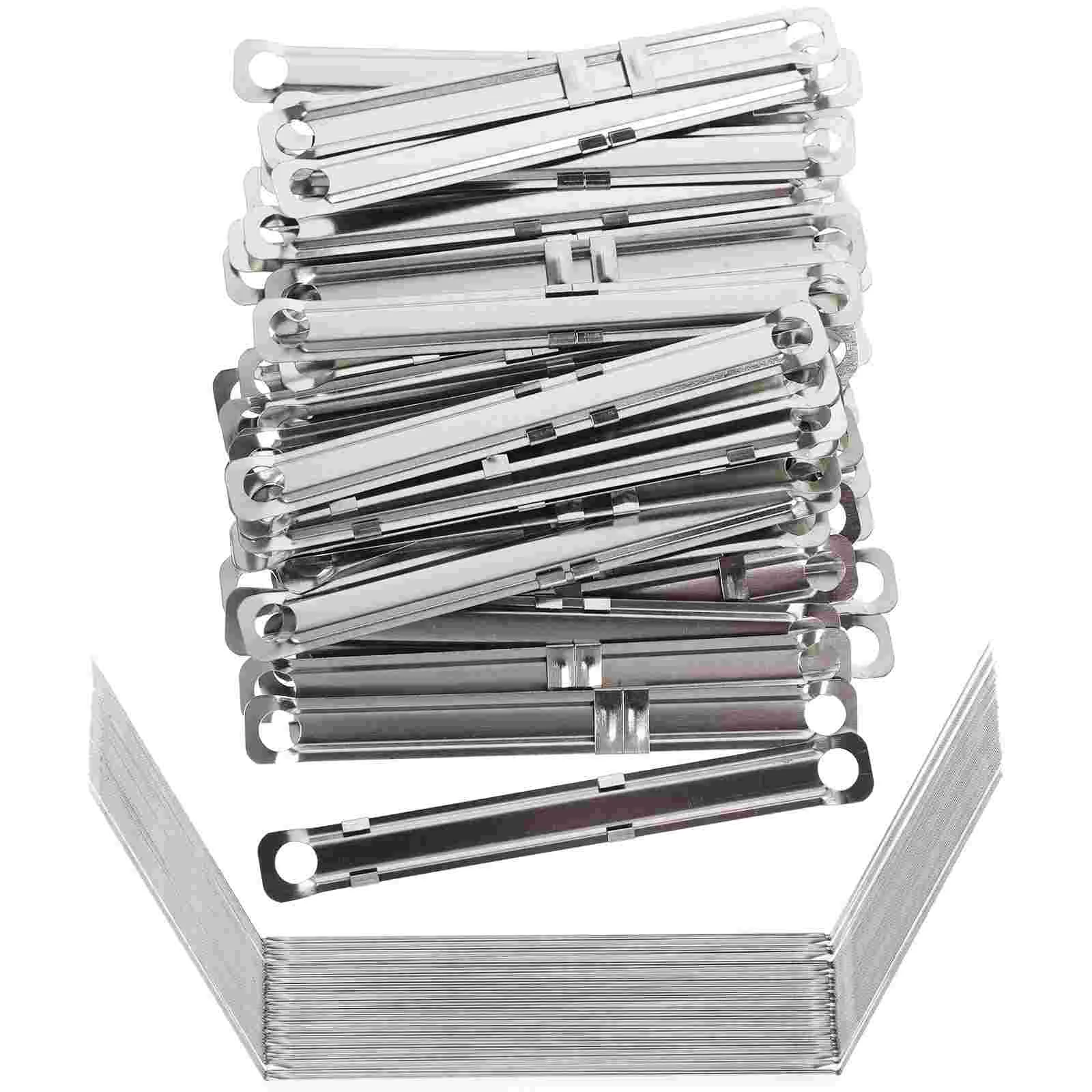 150 Stück Spiralbindemaschine Binder Clip Ring Clips Metalbindingclip Ringe für Schule Silber Buch Büro