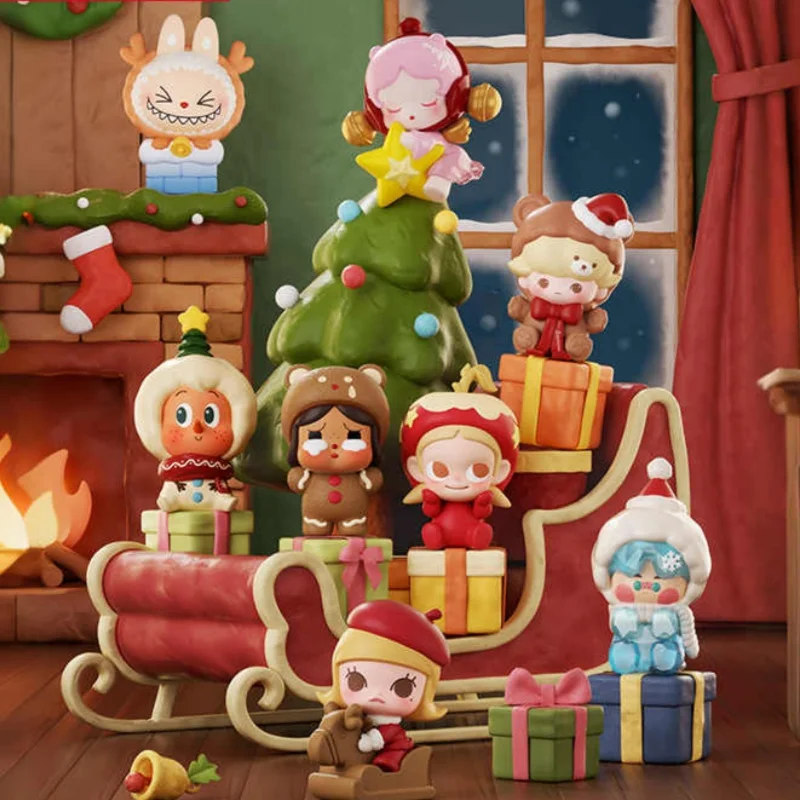 

Поп-бобы, серия кукол, наборы для рождественских подарков, отличительные коробки, глухие коробки, Молли Пинно, желе, Labubu Crybaby Dimoo Zsiga