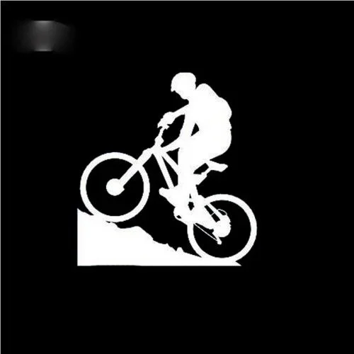 Car Sticker Personality Mountain Biking Extreme Sports Bicycle Boy Vinyl Decal  Waterproof Sun Protection Vinyl Decal, 12cm*12cm