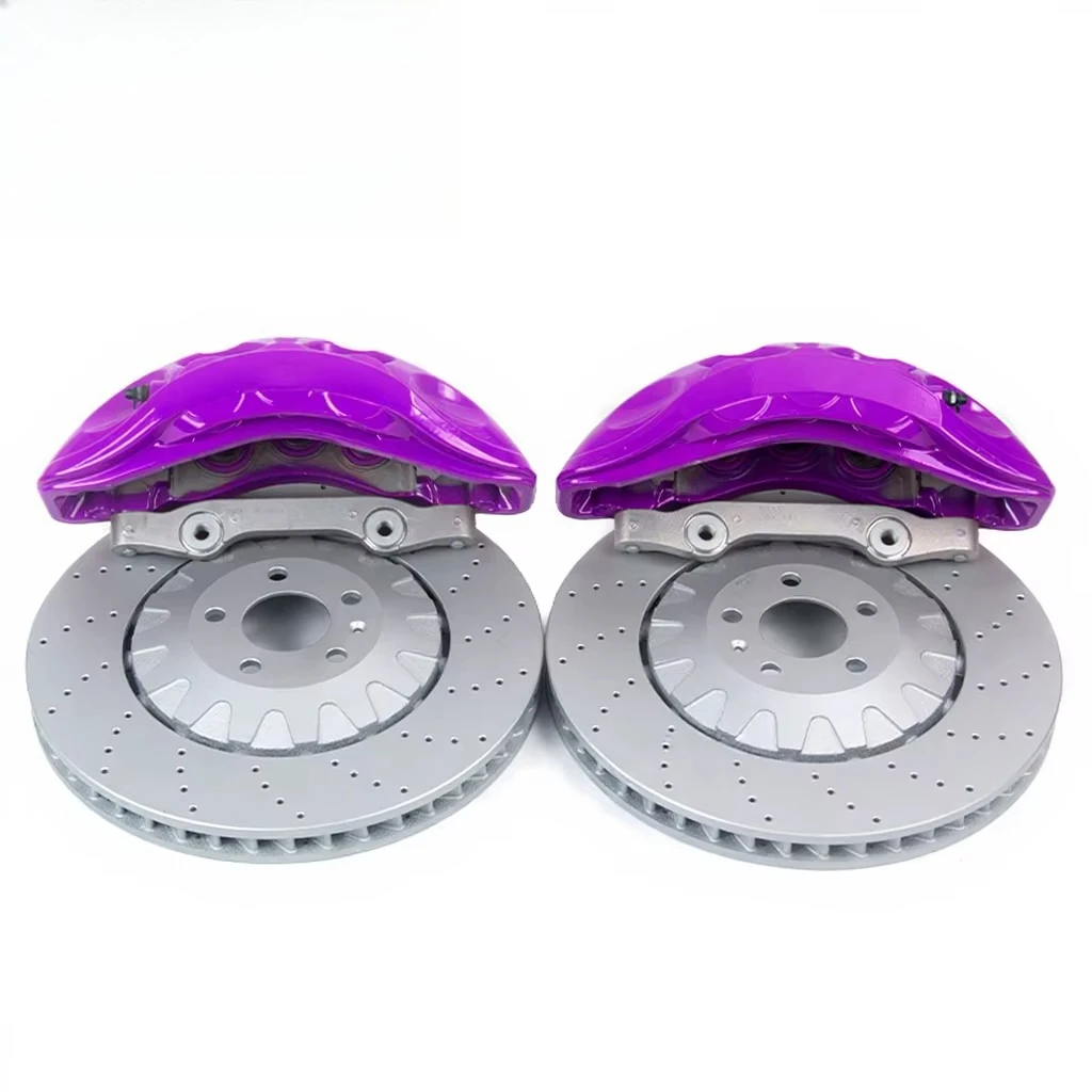 

Новый большой комплект передних тормозных суппортов с 6 поршнями для 20-дюймовых колес 9N B9, алюминиевые тормозные диски для гонок, высокое качество, улучшение производительности на 50%