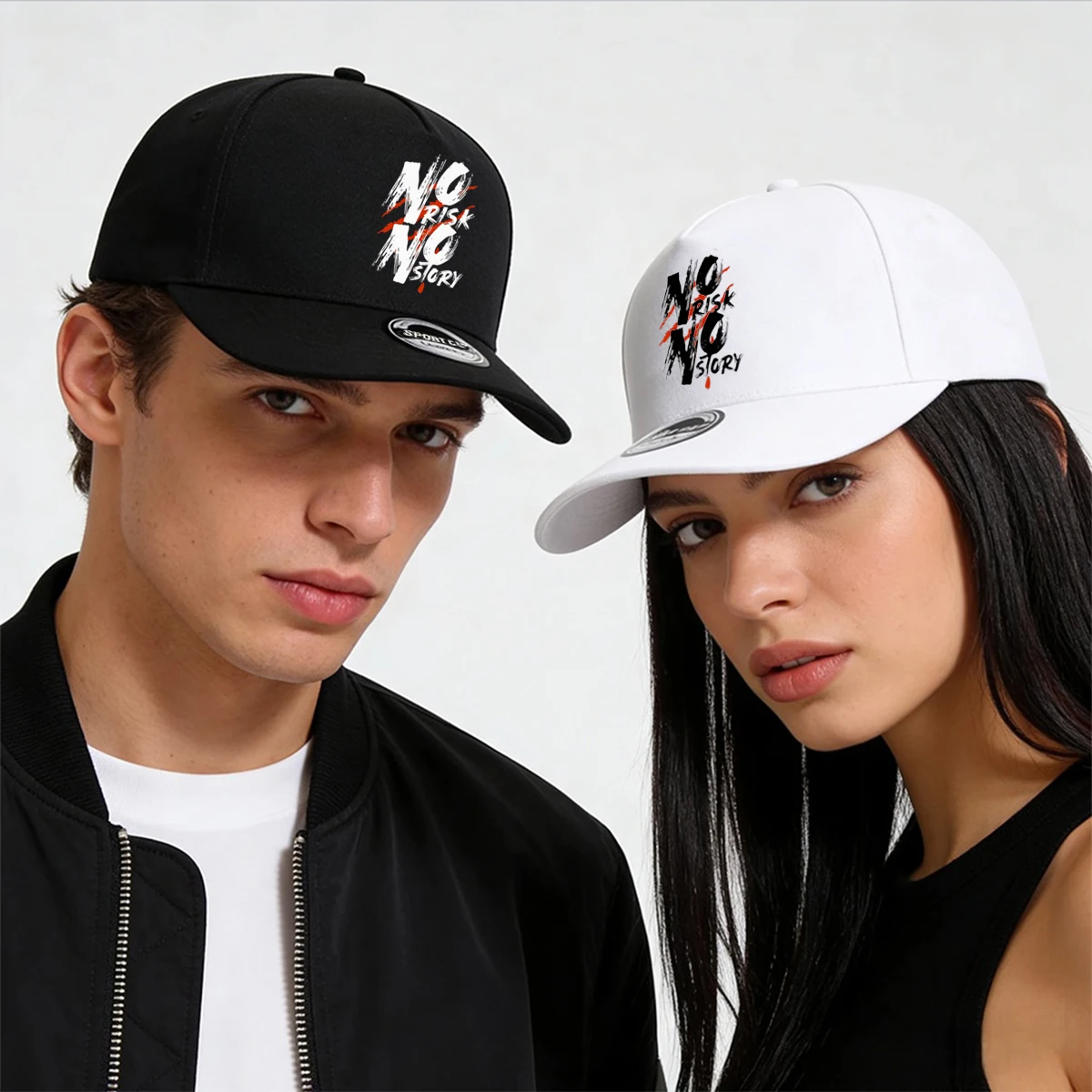 1pc,'Risk'Letter Print Snapback Cap, Classic Solid Color Unisex Baseball Cap, Lightweight Adjustable Dad Hat for Women and Men