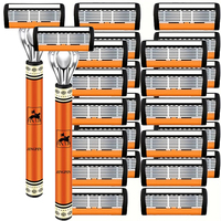 Suitable for series Genuine Razor for Men Face Hair Shaving Removal Safety Manul Shaver Replacement Blade