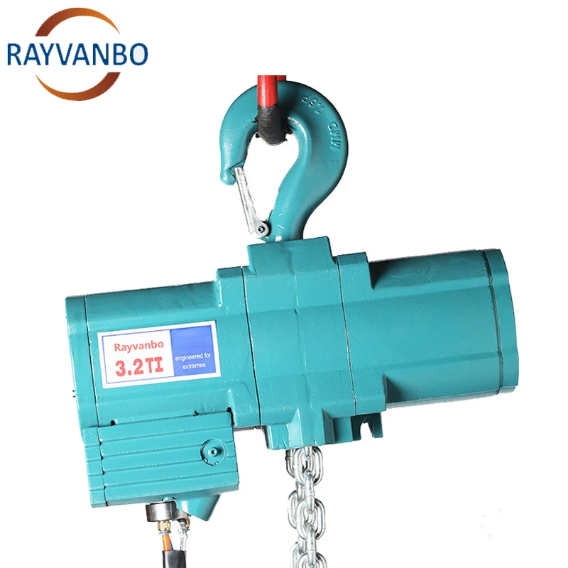 New Design Air Conditioning Hoist 8 Ton 12 Ton 20 Ton Lifting Equipment Pneumatic Chain Hoist for Retail Hotels 3m Lifting