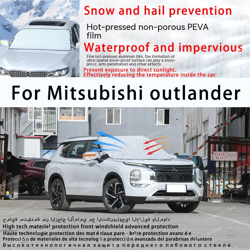 

For Mitsubishi outlander the front windshield of a car is shielded from sunlight, snow, and hail auto tools car accessories