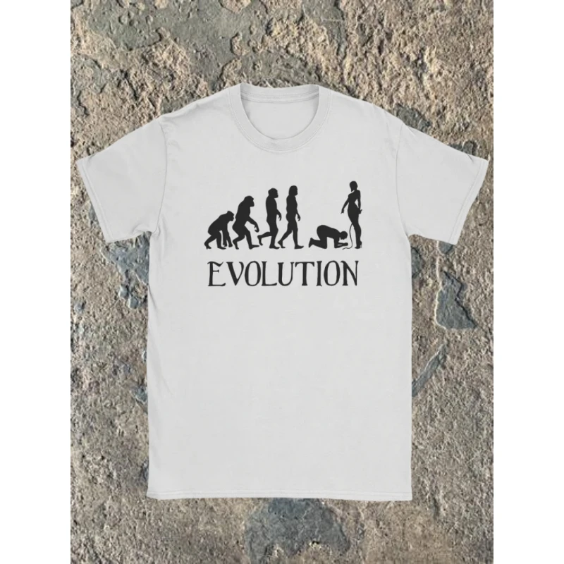 

Женская футболка Evolution для мужчин и женщин, сумасшедшая летняя хлопковая футболка с круглым вырезом, свободная уличная одежда, высокое качество, с короткими рукавами