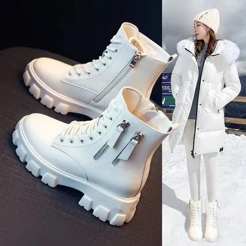 2026 Top Quality Women's Fashion Snow Boots Natural Fur Warm Ankle Boots Waterproof Warm Women Winter Boots Shoes