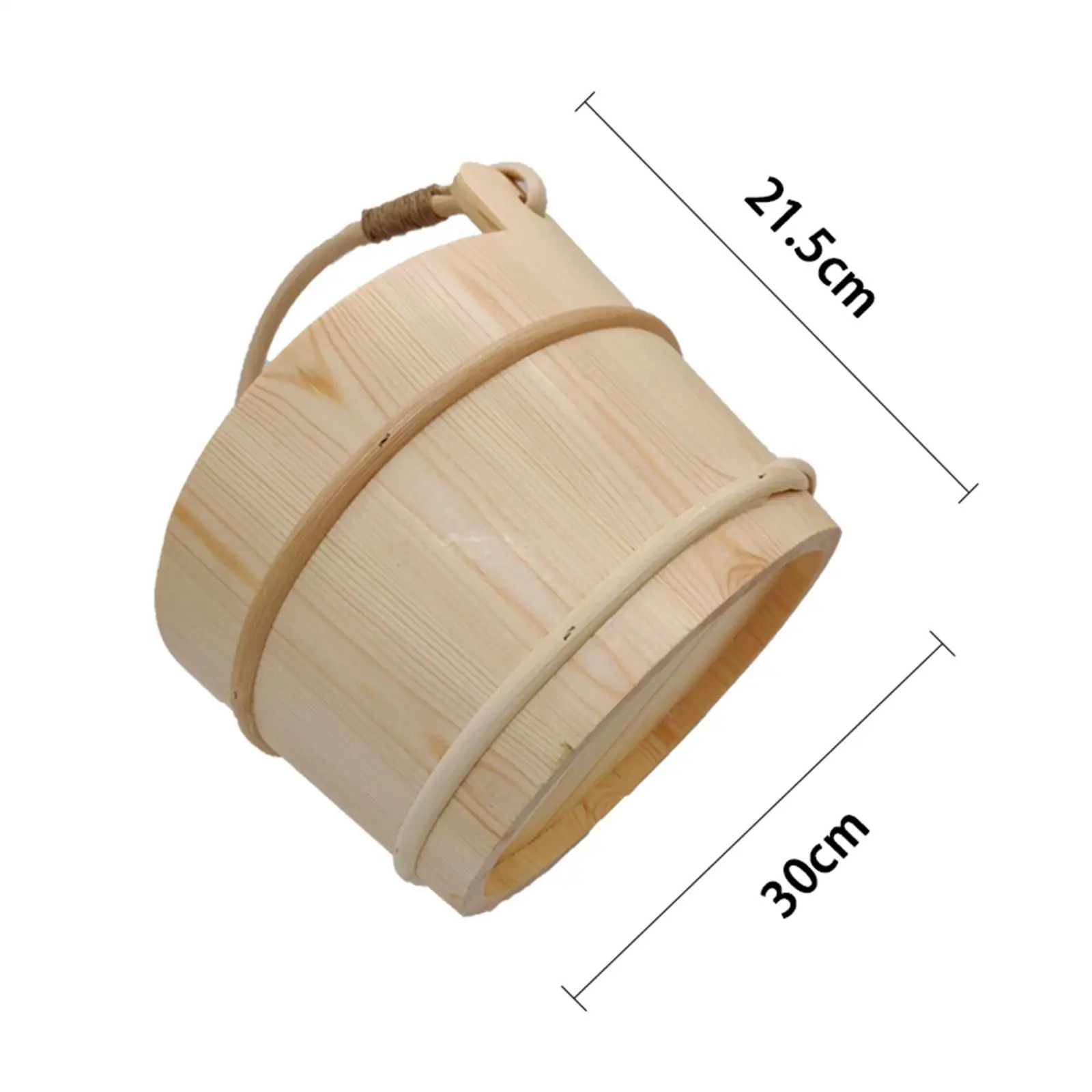 

Wood Kit, 2Pcs Accessories Set with Wooden Bucket Ladle for And SPA，