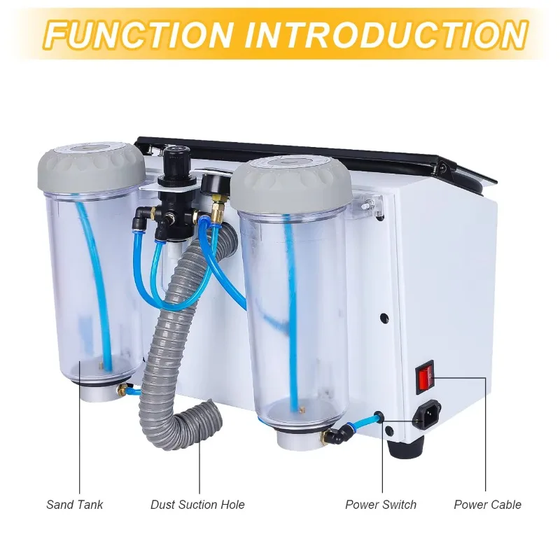 PS-A laboratoire dentaire bijoux polissage équipement de nettoyage Double stylo de pulvérisation bijoux sablage sec Double stylo Machine de sablage