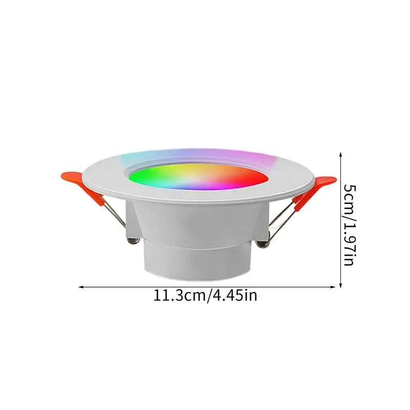 ไฟ LED RGB แบบปิดภาคเรียนแบบไร้สาย4In อัจฉริยะ10W ไฟสมาร์ทโฮม rgbcw LED ควบคุมสีได้อย่างเรียบง่าย