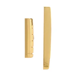 Brass 6 String Acoustic Guitar Bridge Nut and Saddle