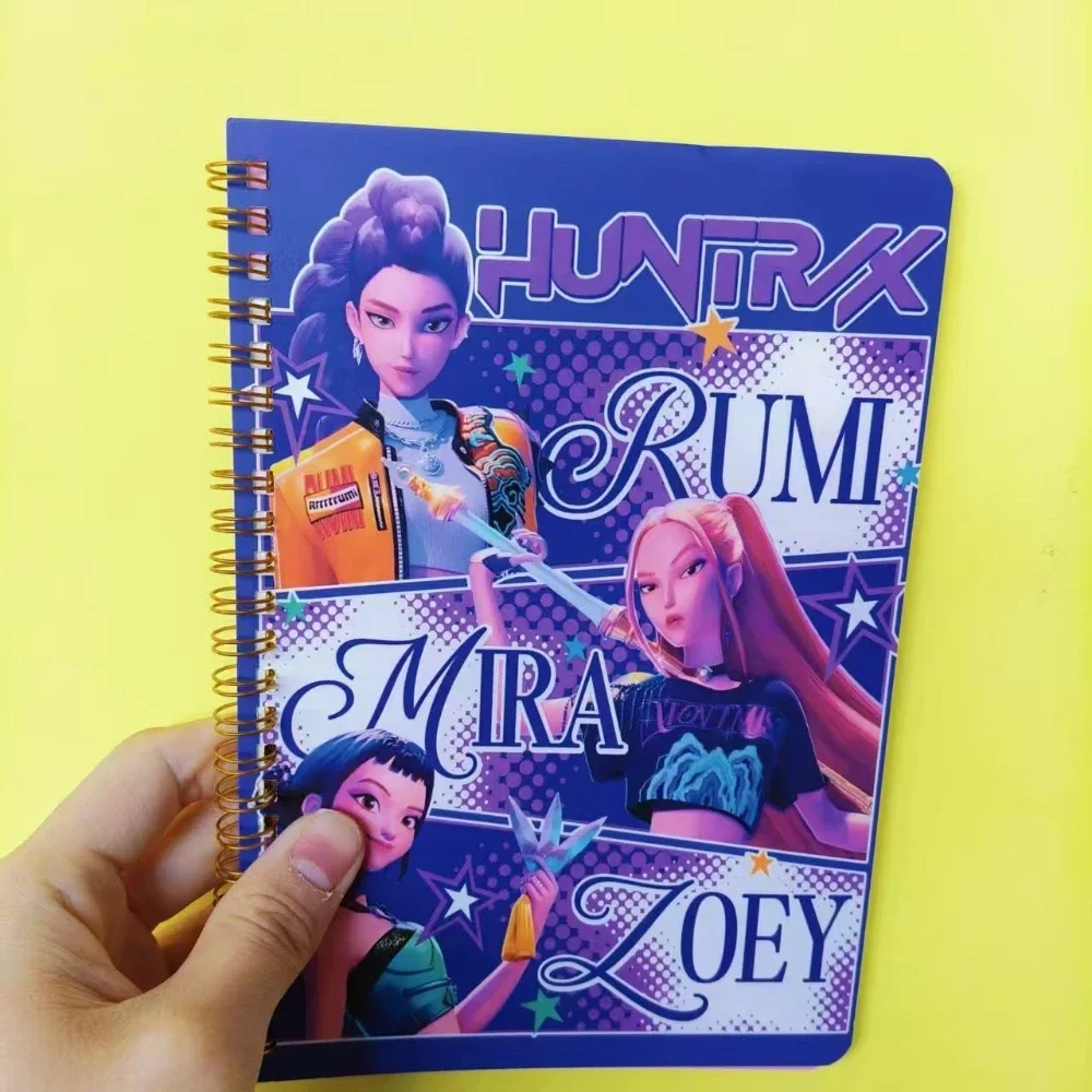 جديد أنيمي K-pops شيطان الصيادين رومي ميرا زوي المحمولة دفتر A5 عالية الجمال صفحة ملونة القرطاسية الإبداعية هدية الكريسماس