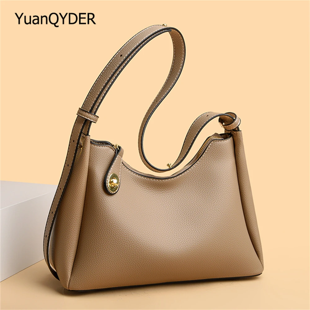 

Luxury Designer Multifunctional Women Underarm Bag Fashion Ladies Shoulder Solid Color High Quality Leather Women Crossbody Bags