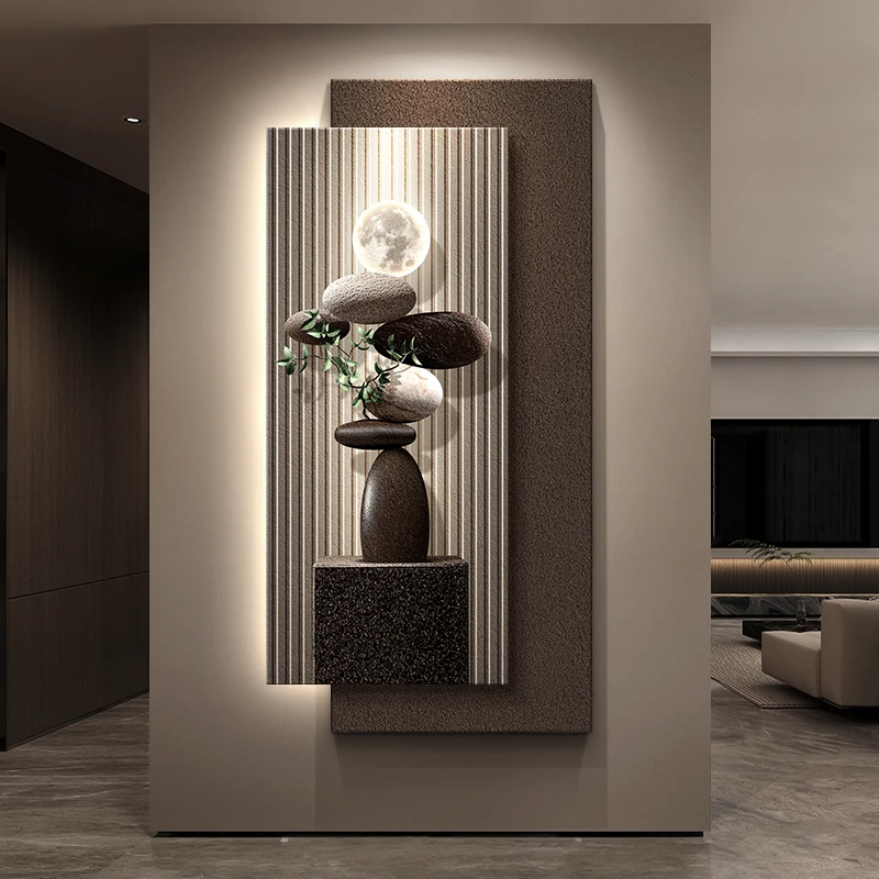 The Corridor Room Is Decorated With Light Luxury Murals Wall Light Led Light Home Decorations Wall Light Sconce Home Decor 4