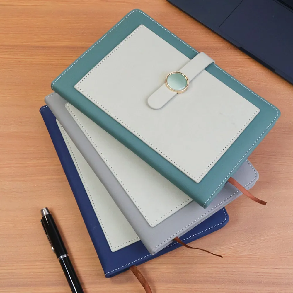 A5 Business Notebook Thickened Waterproof Meeting Record Book Wear-resistant 200 Pages Pocket Notebook School