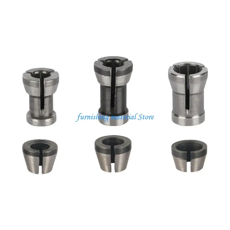 Y5GD Multiple Size Compatible Router Collet Adapter Fit Various Engraving Tool and Bit for Flexible Woodworking Applications