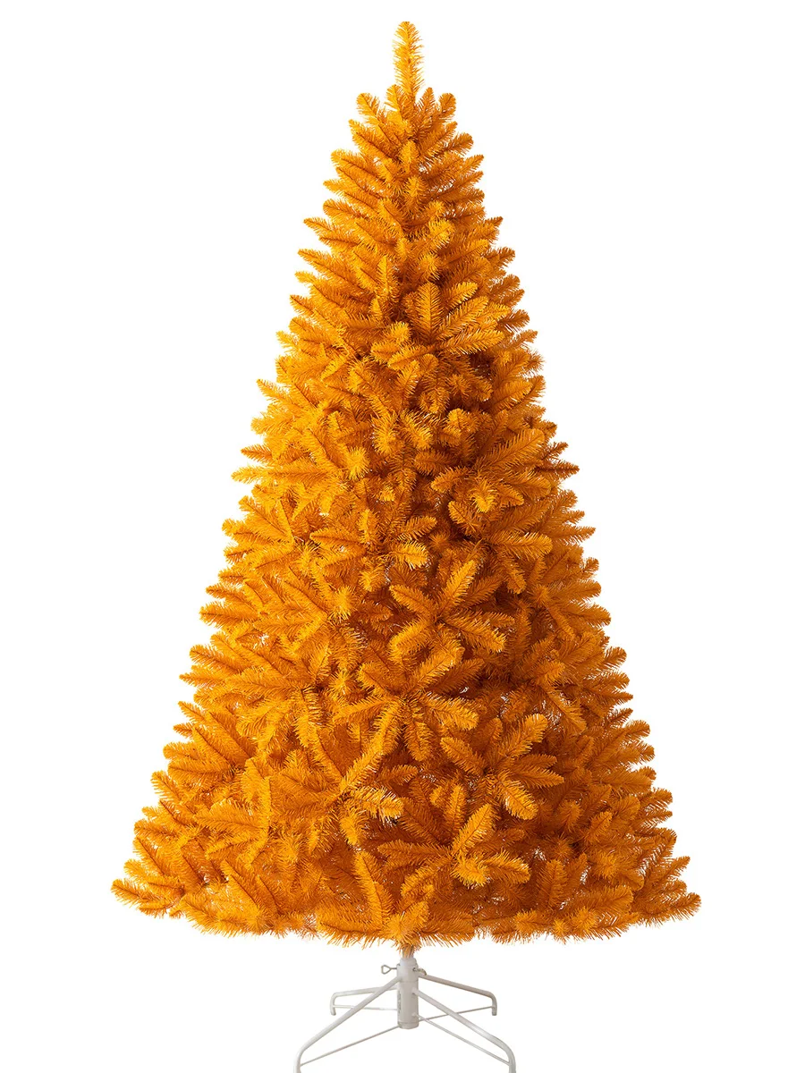 Colorful Christmas decorations DIY, a high-end and glowing internet celebrity 2022 new orange and orange yellow Christmas tree o