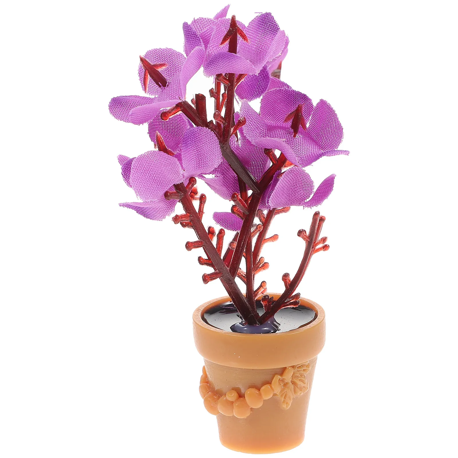 

Миниатюрная ваза для цветов из смолы, износостойкая, изысканная, для дома, офиса, настольный декор, мини-домик