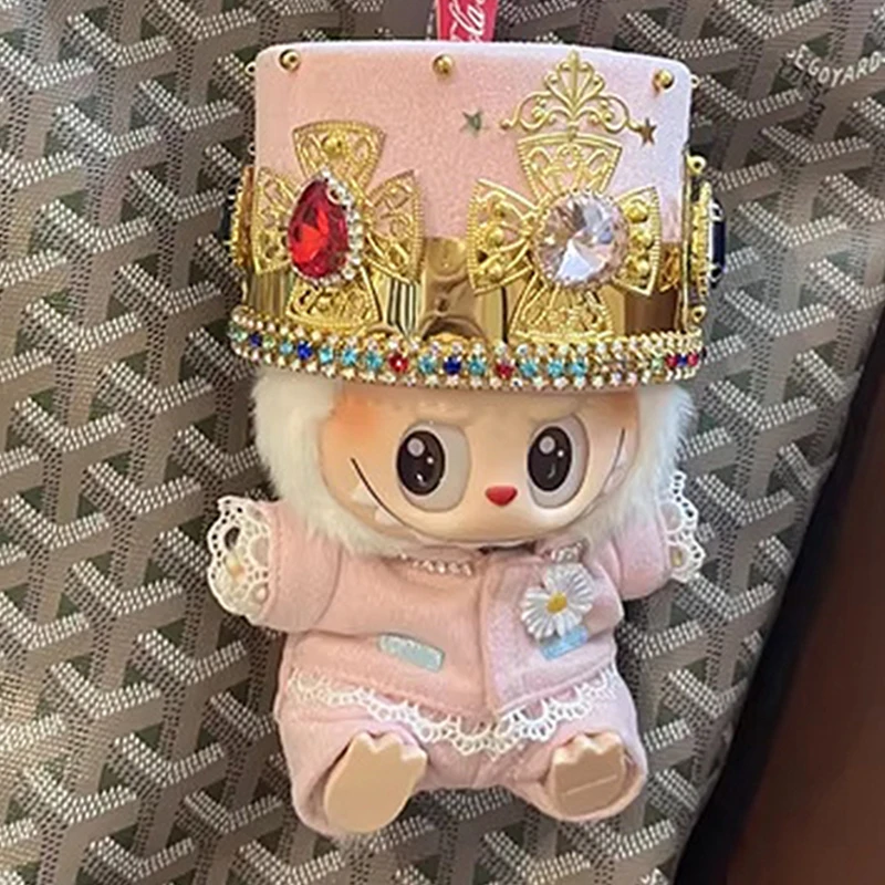 

For Labubu Outfit Clothes Fake Two Striped Shirts 17cm Outfit Stylish Dolls Accessories Cute Clothes Hoodies