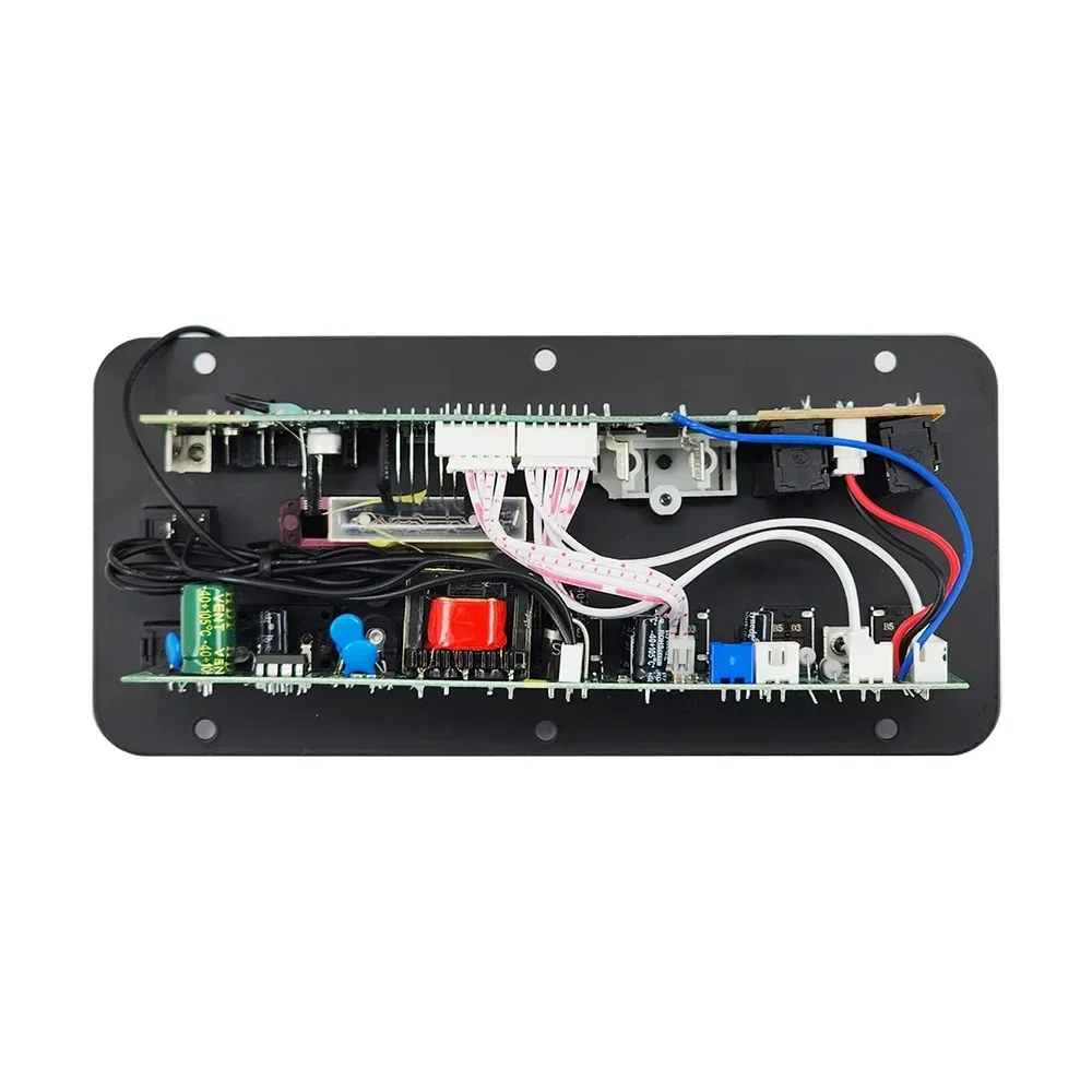 Bluetooth 5.0 Digital Amplifier Board With Reverb USB/TF/FM Dual MIC Input 220V/12V/24V Support For 10'' Speakers