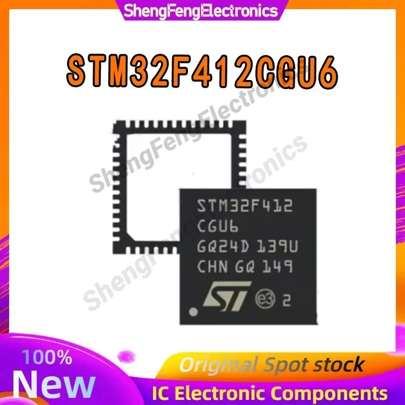 

STM32F412CGU6 STM32F412CGU6TR QFPN-48 Чип микроконтроллера