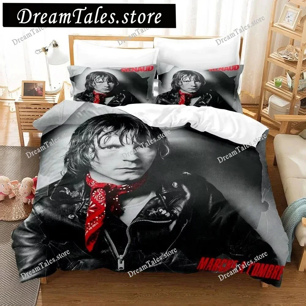 2025 Hip Hop Renaud Séchan Bedding Set Cartoon Anime Three-piece Set Adult Bedroom Duvetcover Sets 3D Kawaii Boys