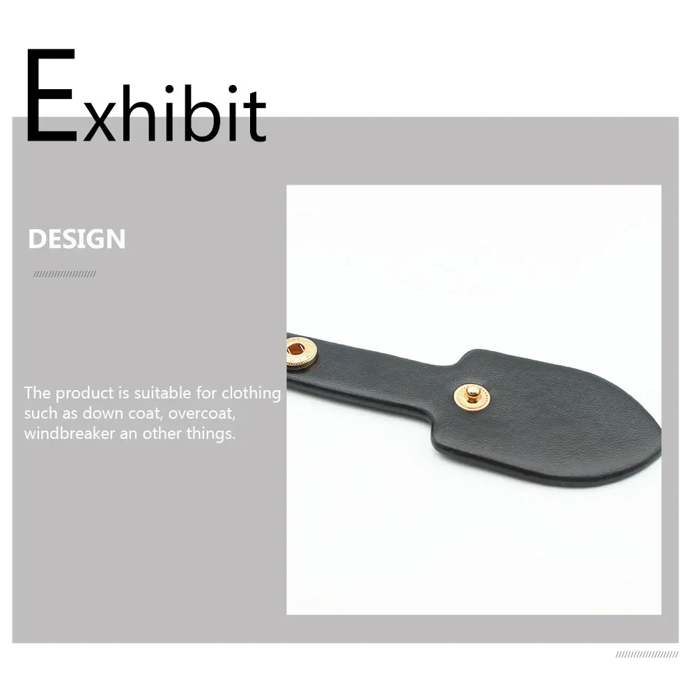 

10Pairs Coat Toggle Buckles PU Alloy Durable Sewing Buckles for Down Coat Overcoat Clothing Accessories