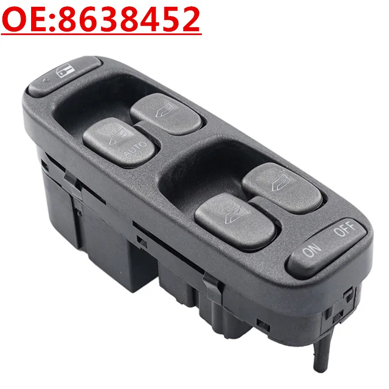 LHD Power Window Master Switch 8638452 9472276 8637145 For Volvo S70 1998‑2000 For Volvo V70 1998‑2000 For Volvo XC70 1998‑2000