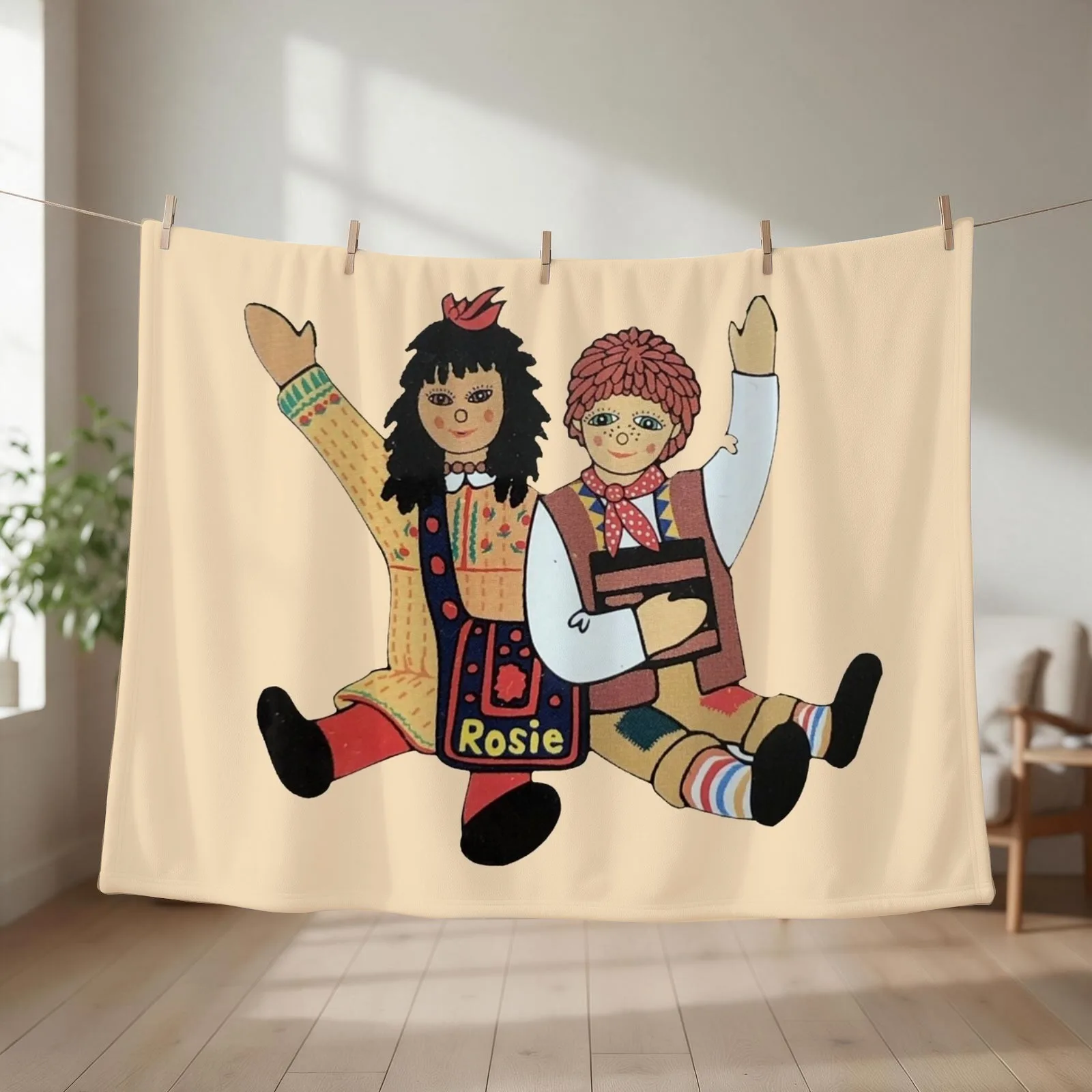 Rosie and Jim dolls Throw Blanket Blankets For Sofas Picnic Single warm for winter Blankets