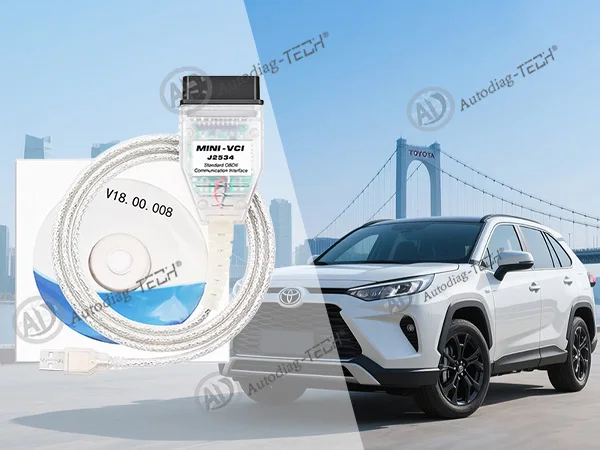 MINI VCI Scan Tool Für Toyota/Lexus TIS Techstream V18.00.008 Original FTDI FT232RL Auto J2534 OBDII Interface diagnose Werkzeug – Detail 1