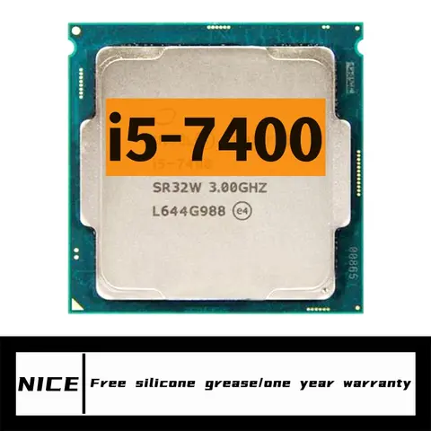 Processeur d'unité centrale i5 7400 3.0 GHz, 6M 65W LGA 1151