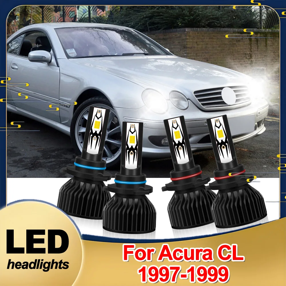 

Для Acura CL 1997 1998 1999 комплект для переоборудования светодиодных фар дальнего света лампы 20000LM охлаждающий вентилятор 6500k белые лампочки
