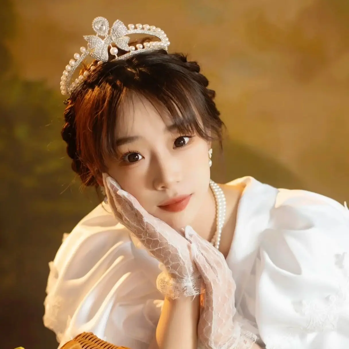 Rhinestone Vintage Queen Crown Luxurious Exquisite Bowknot Bride Wedding Hair Accessory for Birthday Stage Annual Meeting Runway