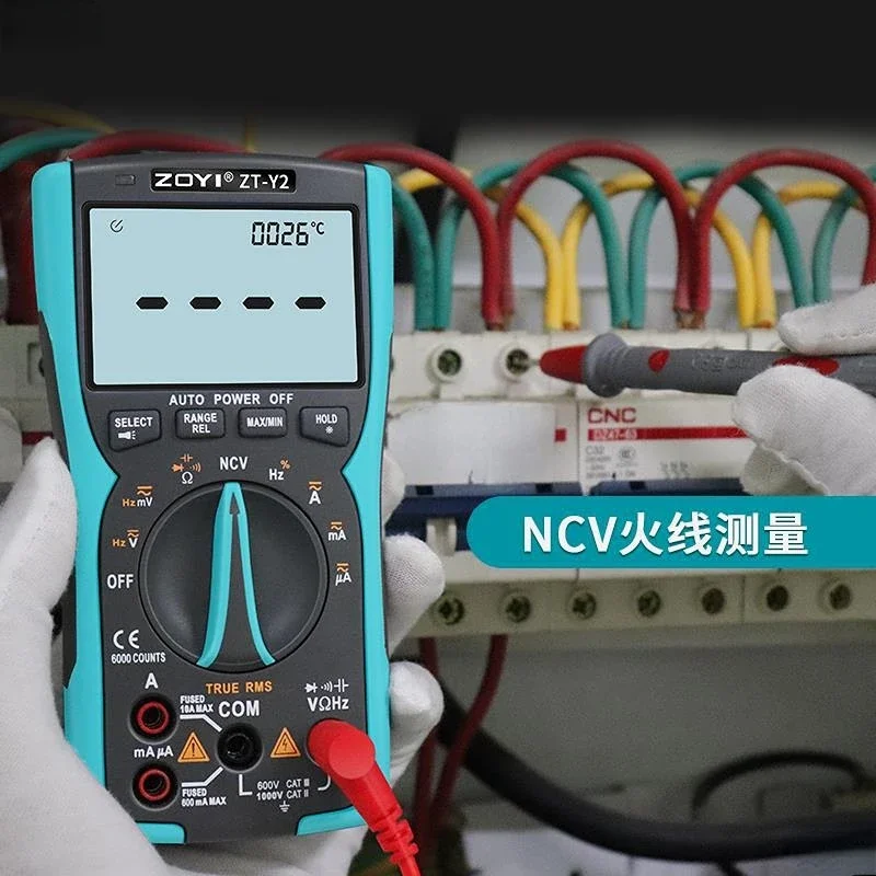 Professional Digital Multimeter ZOYI ZT-Y ZT-Y2 True-RMS Display Analog Tester Current Voltmeter Capacitor Temp VFC NCV Hz Meter